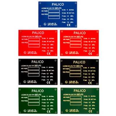 zielona tabliczka PALICO - grawer, laserunek